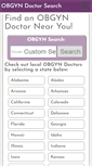 Mobile Screenshot of california.obgyn-search.com