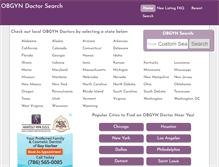 Tablet Screenshot of california.obgyn-search.com