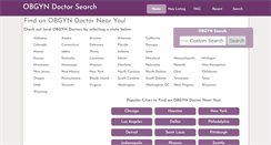 Desktop Screenshot of maine.obgyn-search.com
